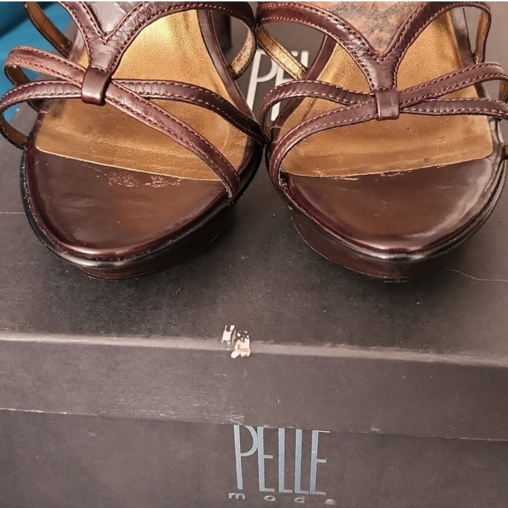 Pelle Moda Heels Snake Strappy Stilleto - Picture 5 of 13